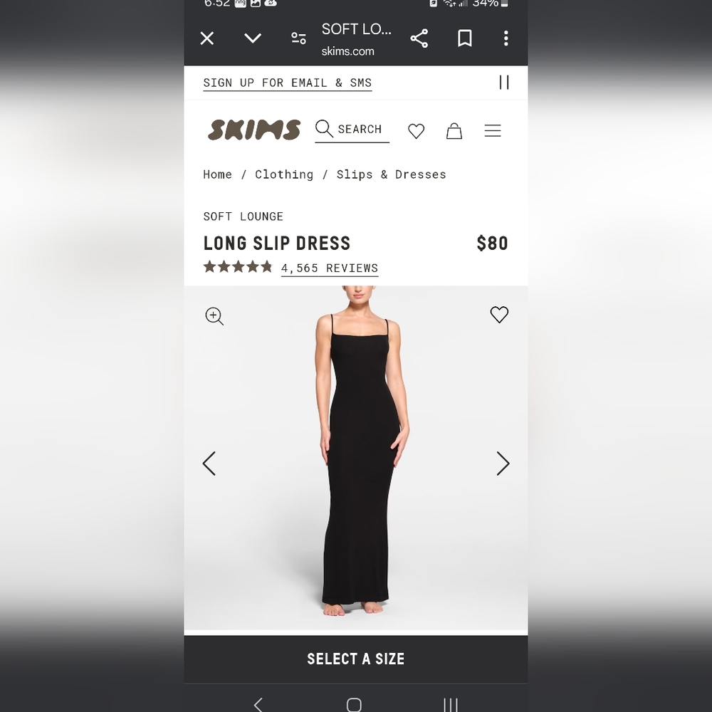 SKIMS  Long Slip Dress